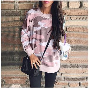 BTFBM Women's Camouflage Sweatshirt